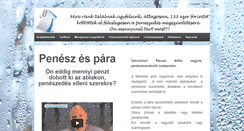 Desktop Screenshot of peneszmentesites.hu