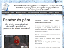 Tablet Screenshot of peneszmentesites.hu